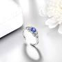 Aurora Tears Music/Knot Rings Women 925 Sterling Silver Music/Celetic Earrings Crystal Fashion Jewelry