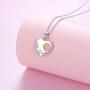 Sterling Silver Sunflower or Lotus Flower Heart Memorial Ash Keepsake Urn Cremation Necklace for Ashes for Women