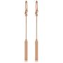 Kooljewelry 14k Gold Bar Drop Earrings (yellow gold or white gold or rose gold)
