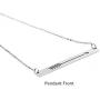 Lazycat Charm Friendship Arrow Necklace Cool Long Bar Necklace Jewelry