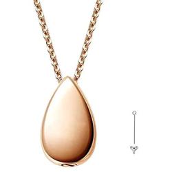 ROVAO Customized Name Necklace for Men,4 Side Engraved Personalized Name Date Word Stainless Steel Pendant Necklace with 24'' Chain
