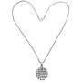 Blazing Autumn Necklace/Guardian Angel Reversible Pendant Necklace with Prayer Inscription, 18''