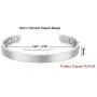 Jovivi Personalized Custom Titanium Magnetic Matte Plain Cuff Bangle Bracelets for Men Women Therapy, 8mm,Gold Plated/Black/Silver/Rose Gold