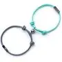 Lifetica Magnetic Bracelets For Couples - Jewelry Gifts Set For Couple Bestfriend Girlfriend Boyfriend Women Men - Mutual Attraction Relationship Matching Friendship Rope - Great Valentines Day Gift