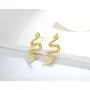 Vivid Snake Earrings Women 18K Gold Plated Stainless Steel Dangle Earring Gold Snake Stud Earrings for Women Large Vivid Snake Earrings Women 18K Gold Plated Stainless Steel Dangle Earring Gold Snake Stud Earrings for Women Large