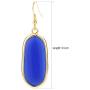 BaubleStar Natural Crystal Healing Stone Drop Dangle Earrings for Women Girls