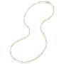 Miabella 18K Gold Over Silver Italian Singapore Bead Chain Station Necklace for Women Teen 16, 18, 20, 22, 24, 26, 30 Inch Made in Italy