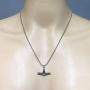 Tribal Celtic Norse Viking Jewelry THOR God of Thunder Odin Norwegian Mjolnir Thors Hammer Protection Amulet Wealth Luck Money Charm Victory Talisman Pewter Mens Pendant Necklace w Silver Ball Chain