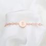 WUSUANED Rose Gold Initial Bracelet Letter Bracelet Adjustable Chain Bracelet Personalized Jewelry For Women Girls
