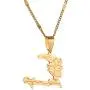Yidan The Republic of Haiti Map Pendant Necklace Chain Port-AU-Prince Map Jewelry Yidan The Republic of Haiti Map Pendant Necklace Chain Port-AU-Prince Map Jewelry