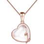 Aurora Tears 925 Sterling Silver Heart Pendant Women Love Necklace Crystal Cubic Zirconia Jewelry Mom/Girlfriend Present Girls Dating Gift