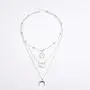 NICEMOVIC Dainty Layered Choker Necklace Bar Disc Necklaces Map Pendant Necklace Silver-plated alloy Layered Necklaces for Women NICEMOVIC Dainty Layered Choker Necklace Bar Disc Necklaces Map Pendant Necklace Silver-plated alloy Layered Necklaces for Women