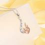 S925 Sterling Silver Engraved “You are my fire” Forever Love Heart Fire Pendant Necklace for Women Girls
