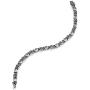 Paz Creations 925 Sterling Silver Gemstone and Rose Tennis Bracelet