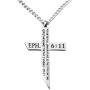 epiphaneia Mens Stainless Steel Cross Necklace Armour of God Ephesians 6:11. Mens Jewelry Cross Necklaces Christian Religious Gifts Christians for Men - Dad Birthday Gift, Fathers Day, Christmas