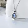 Teardrop Cremation Necklace 925 Sterling Silver Urn Jewelry Keepsake Ashes Dog Human Hair Memorial Pendant Locket Gift for Women