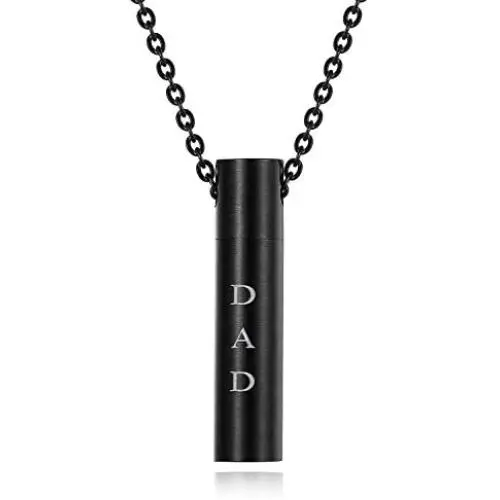 Molike Mom Dad Stainless Steel Urn Necklaces for Women Men Cremation Pendant Necklace for Memorial Ashes Molike Mom Dad Stainless Steel Urn Necklaces for Women Men Cremation Pendant Necklace for Memorial Ashes