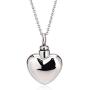 UNY Trendy Stainless Steel Cremation Jewelry Heart Ash Pendant Urn Necklace Memorial Keepsake Jewelry