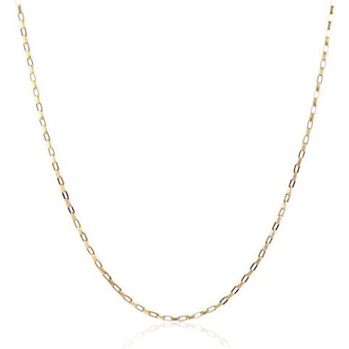 Kooljewelry 14k Yellow, White or Rose Gold 0.7 mm Long Box Chain (16, 18, 20, 22, 24, or 30 inch)