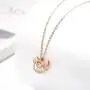 Cute Pig Pendant Necklace Rose Gold Sweet Animal Necklace Gift for Women Girls (with crystal) Cute Pig Pendant Necklace Rose Gold Sweet Animal Necklace Gift for Women Girls (with crystal)