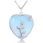 CrystalTears Natural Healing Crystal Necklace Flower Wire Wrapped Heart Stone Pendant Gemstone Necklace Jewelry for Women Girls CrystalTears Natural Healing Crystal Necklace Flower Wire Wrapped Heart Stone Pendant Gemstone Necklace Jewelry for Women Girls