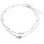 Layered Heart Beads Chain Clavicle Choker Necklace Bird Leaf Pendant Simple Boho Beach Jewelry-Silver