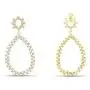 14k Gold Plated 925 Sterling Silver Round Cut White Cubic Zirconia Teardrop Drop Dangle Earrings Delicate Jewelry For Womens