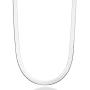 Miabella 925 Sterling Silver Italian Solid 7mm Flat Herringbone Chain Necklace for Women Men 16, 18, 20 Inch Made in Italy