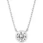 PAVOI 14K Gold Plated 1.00 ct (D Color, VVS Clarity) CZ Simulated Diamond Bezel-Set Solitaire Choker Necklace | Sterling Silver Necklace for Women