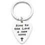 WUSUANED Christian Guitar Pick Keychain Sing to The Lord A New Song Religious Jewelry Inspirational Gift for Musicians Worship Leader WUSUANED Christian Guitar Pick Keychain Sing to The Lord A New Song Religious Jewelry Inspirational Gift for Musicians Worship Leader