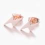 Stainless Steel Simple Punk Lightning Bolt Flash Thunder Button Stud Earrings Women Mens Cool Party Jewelry