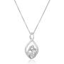 Amazon Collection Sterling Silver Family Infinity Pendant Necklace, 18''