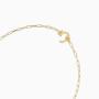 gorjana Womens Parker Mini Paperclip Link Chain Necklace, 18K Gold Plated, Chunky Clasp