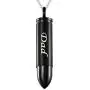 Cat Eye Jewels Black Cross Bullet Urn Necklaces Pendant for Ashes Cremation Jewelry Keepsake Memorial