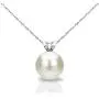 14k Gold 8-8.5mm Round Freshwater Cultured Pearl Rope Chain Pendant Necklace, 18'' 14k Gold 8-8.5mm Round Freshwater Cultured Pearl Rope Chain Pendant Necklace, 18''