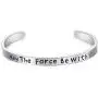 LParkin May The Force Be with You Cuff Bracelet Stainless Steel High Polished Finish Cuff Bracelet Men Women LParkin May The Force Be with You Cuff Bracelet Stainless Steel High Polished Finish Cuff Bracelet Men Women