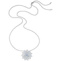 SWAROVSKI Womens Sunshine Jewelry Collection, Rhodium Finish, Blue Crystals, Clear Crystals