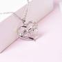 Sloth Necklace Heart Cute Animal Slider Sloths Stuffed Jewelry Engraved Keep me in your heart Gift for Animal Lovers Girls Women