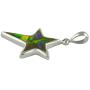 Starborn Ammolite 5-Point Rising Star Pendant in Sterling Silver