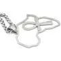 GUNGNEER Stainless Steel Ankh Cross Necklace Africa Map Pendant Silvertone Keel Chain Jewelry Strength Amulet Talisman GUNGNEER Stainless Steel Ankh Cross Necklace Africa Map Pendant Silvertone Keel Chain Jewelry Strength Amulet Talisman