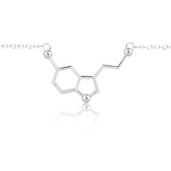 Simple Happiness Serotonin Molecule Bracelet, Serotonin Neurotransmitter Bracelet, Science Jewelry for Women, Ideal Bracelet for Teacher, Professor, Chemistry Grad, and Science Lovers