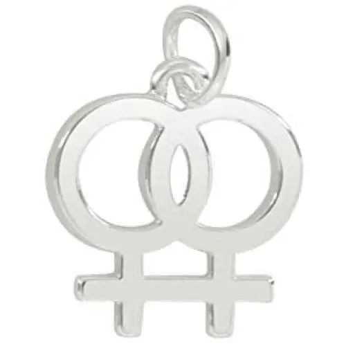 Fundraising For A Cause | Silver Lesbian/Same Sex Female Symbol Charm - LGBTQ Gay Pride (1 Charm - Retail) Fundraising For A Cause | Silver Lesbian/Same Sex Female Symbol Charm - LGBTQ Gay Pride (1 Charm - Retail)