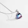 Mystic Topaz Pendant Necklace Sterling Silver Rainbow Stone Trillion Cut Gemstone Fine Jewelry for Women Mystic Topaz Pendant Necklace Sterling Silver Rainbow Stone Trillion Cut Gemstone Fine Jewelry for Women