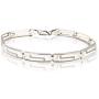 YOSI ALTMANN - Sterling Silver Greek Key Link Bracelet for Woman 7 inch Hand Made 0.925