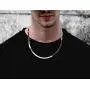 Savlano 925 Sterling Silver 5.5mm Herringbone Flat Snake Magic Chain Necklace for Men & Women - Made in Italy Savlano 925 Sterling Silver 5.5mm Herringbone Flat Snake Magic Chain Necklace for Men & Women - Made in Italy