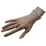 TFJ Women Fashion Jewelry Hand Chain Wrist Bracelet Flower Slave Ring Floral Beads Silver TFJ Women Fashion Jewelry Hand Chain Wrist Bracelet Flower Slave Ring Floral Beads Silver
