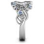 Ronliy Silver Unicorn Cut Ring for Man Woman Jewelry Wedding Engagement Gifts