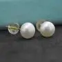 KEETEEN “Moon&Star'' Sterling Silver Studs 8mm Freshwater with Crystal Zircon Pearl Earrings for Women KEETEEN “Moon&Star'' Sterling Silver Studs 8mm Freshwater with Crystal Zircon Pearl Earrings for Women
