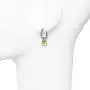 8MM Ball with Rope Design Drop Two Tone Earrings 8MM Ball with Rope Design Drop Two Tone Earrings