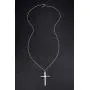Easter Gifts Women Mens Cross Necklace 925 Sterling Silver Unisex Crufix Necklaces for Boys Girls with Strong 24 Inches Long Chain Jewelry Easter Gifts Women Mens Cross Necklace 925 Sterling Silver Unisex Crufix Necklaces for Boys Girls with Strong 24 Inches Long Chain Jewelry